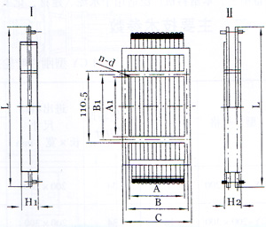 BZ-Ⅰ(單層)、BZ-Ⅱ(雙層)棒條閥門外形型號圖
